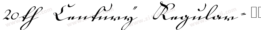 20th Century Regular字体转换
